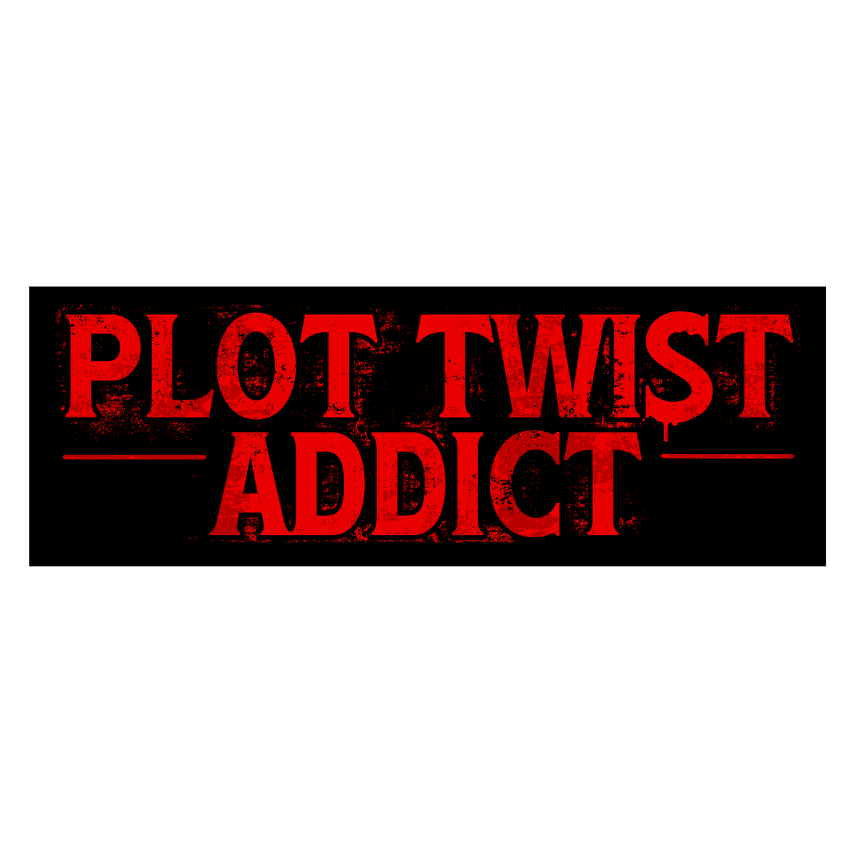 Plot Twist Addict Sticker