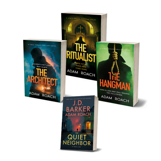 Vince Tanaka Thriller Book Series + The Quiet Neighbor Domestic Thriller Book