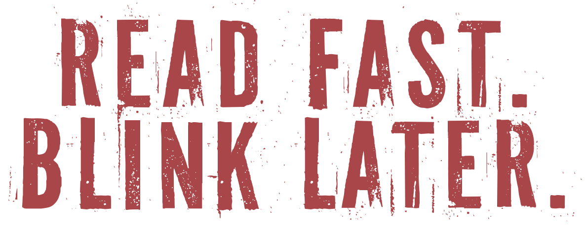 Read Fast. Blink Later. - Sticker